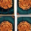 Tree ring abstract art print for living room Hotel lobby, Cafes Office reception Large Size High Quality Canvas wall Art Framed and Unframed Available in gold frame, silver frame, white frame and black frame. enquires welcome